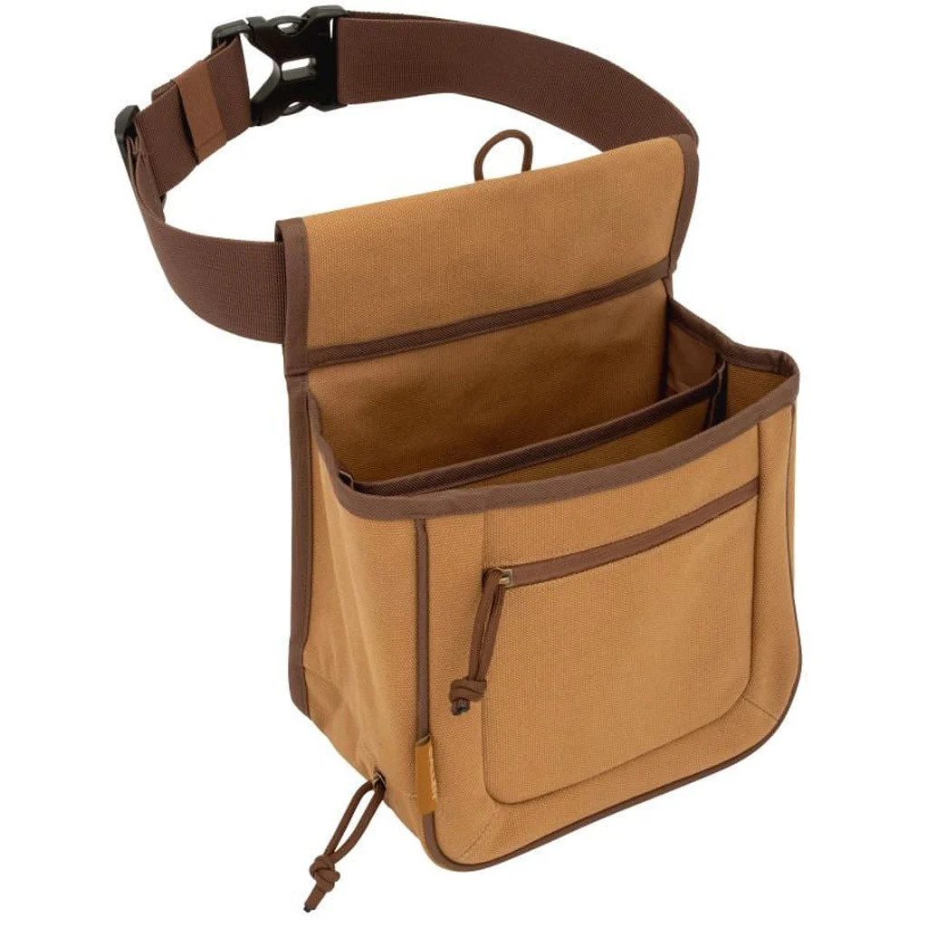 Allen Rival Double Compartment Shell Bag Brown