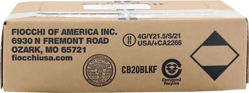 FIOCCHI 20GA 2.75" 3/4OZ #7.5 - 1075FPS 250RD CASE LOT - Fiocchi