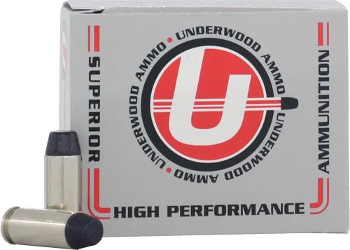 UNDERWOOD 10MM 220GR HARD CAST - LEAD-FN 20RD 10BX/CS