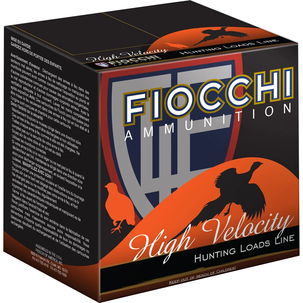 Fiocchi High Velocity Hunting Loads 20 ga. 2.75 in. 1 oz. 8 Shot 25 rd.
