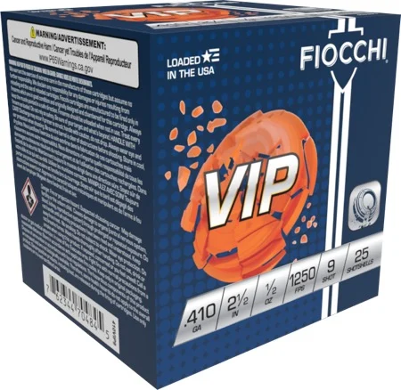 FIOCCHI TGT LD 410GA 1/2OZ 21/2" #9 25RD BX 250RD CASE