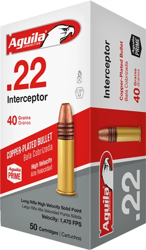 AGUILA INTERCEPTOR 22LR 40GR - LEAD-RN 1000RD CASE LOT - Aguila Ammo