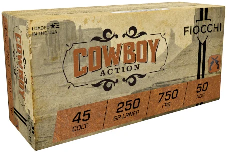 FIOCCHI 45 COLT 250GR LRNFP 50RD BX 500RD CASE