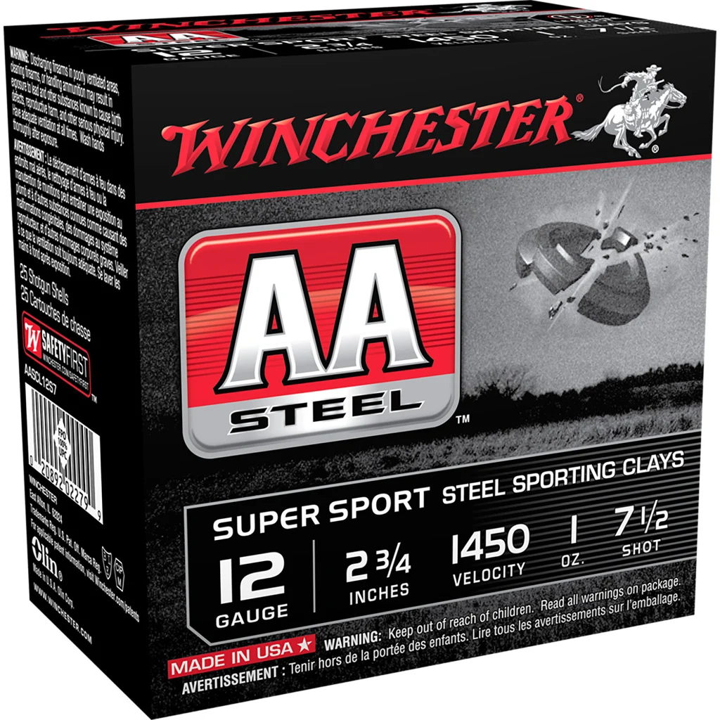 Winchester AA Steel Target Sporting Clays Load 12 ga. 2.75 in. 1 oz. 7.5 Shot 25 rd.