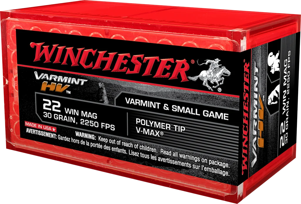 WINCHESTER VRMNT 22WM 30GR PLMY TIP 50RD BX 1000RD CASE