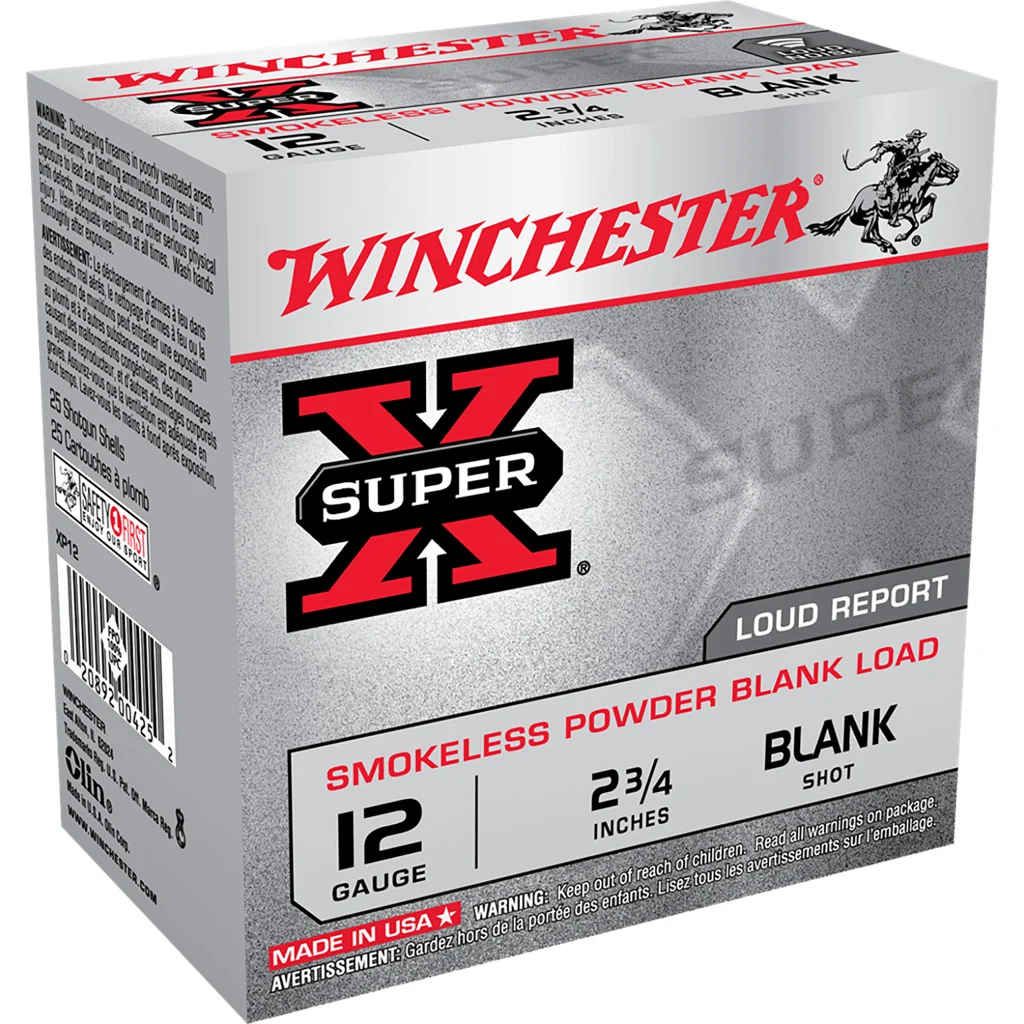Winchester Super-X Smokeless Load 12 ga. 2.75 in. Blanks 25 rd.