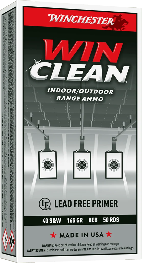 WINCHESTER 40 S SUPER-X TARGET WINCLEAN 165 GR 50 RD/BX 10 BX/CS