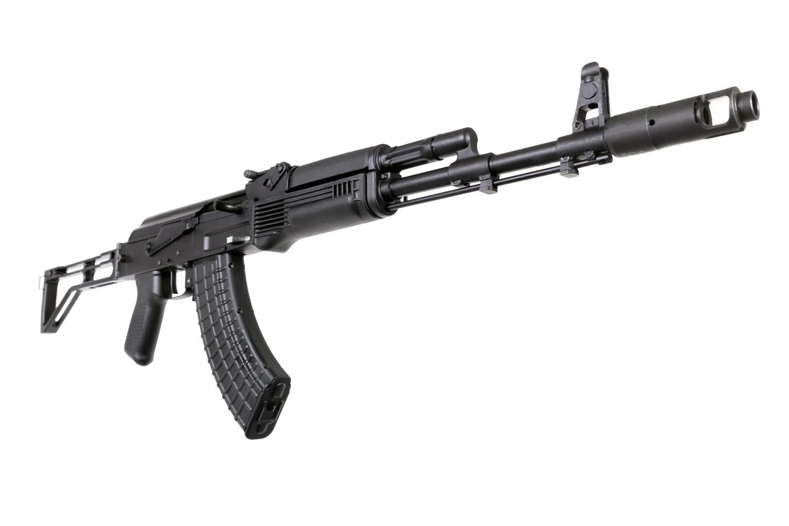 Arsenal SAM7SF 7.62x39mm Semi-Auto AK-47 Rifle with Aluminum Side-folding Buttstock Black Furniture - Arsenal Firearms