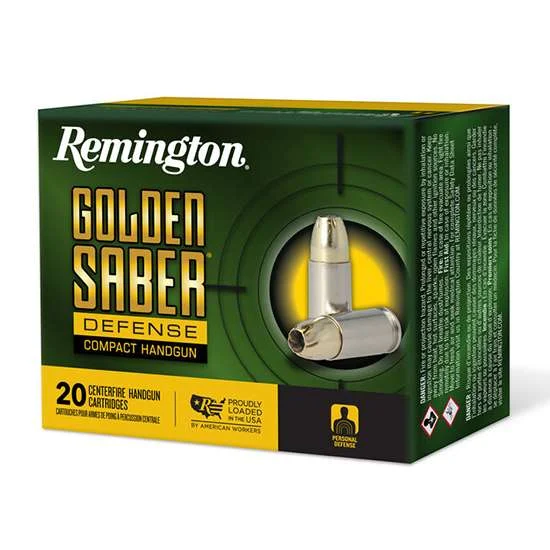 REMINGTON 40 S 180GR BJHP GOLDEN SABER DEFENSE 20 RD/BX 25 BX/CS