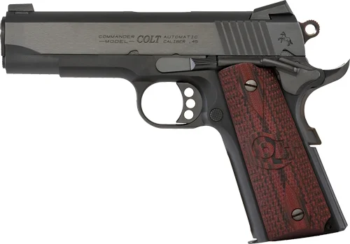 COLT LW COMMANDER 45ACP – 8-SHOT BLUED G10 GRIPS