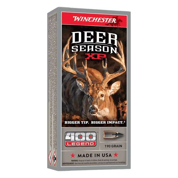 WINCHESTER DEER SEASON XP 400 LEGEND 190G 20RD BX 200RD CASE