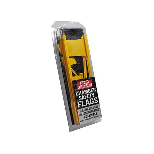 RIFLE PISTOL CHAMBER SAFETY INDICATOR FLAG PACK - YELLOW