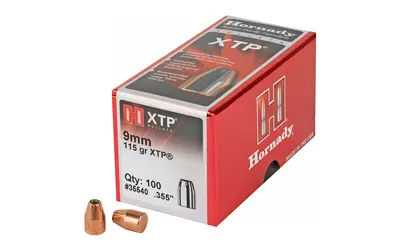 Hornady XTP 9MM .355 115GR 100CT