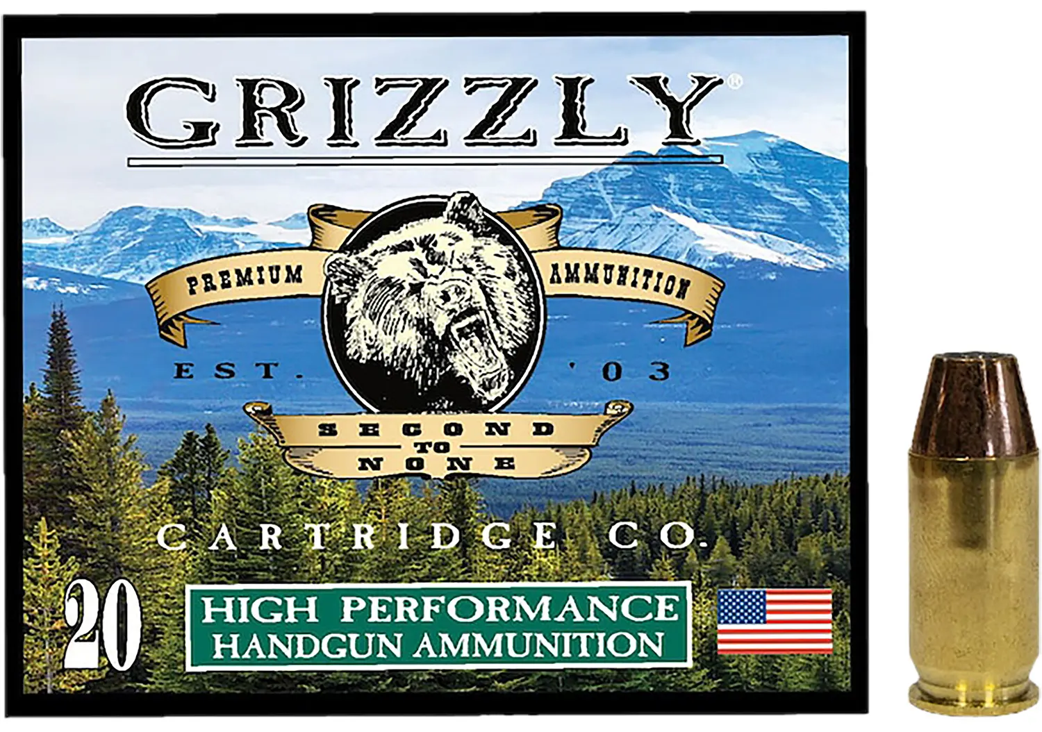 Grizzly Ammo GC45A+P8 45ACP+P 230gr Jacketed Hollow Point 20 Per Box/10 Case