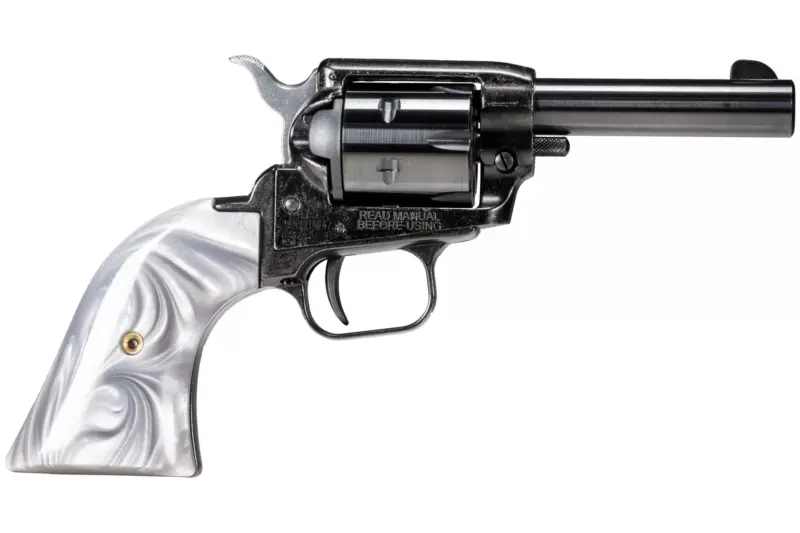 Heritage Barkeep Revolver – Black | .22 LR | 3.6″ Barrel | 6rd | Gray Pearl Grips