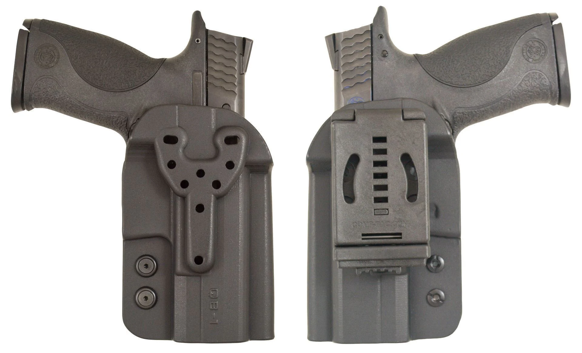 CompTac QB OWB Kydex Holster- Modular Fit-Size 1-Black - Comp-Tac