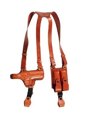Tagua Gun and Mag Shoulder Holster for Cold 45 Brown RH - Tagua Gunleather