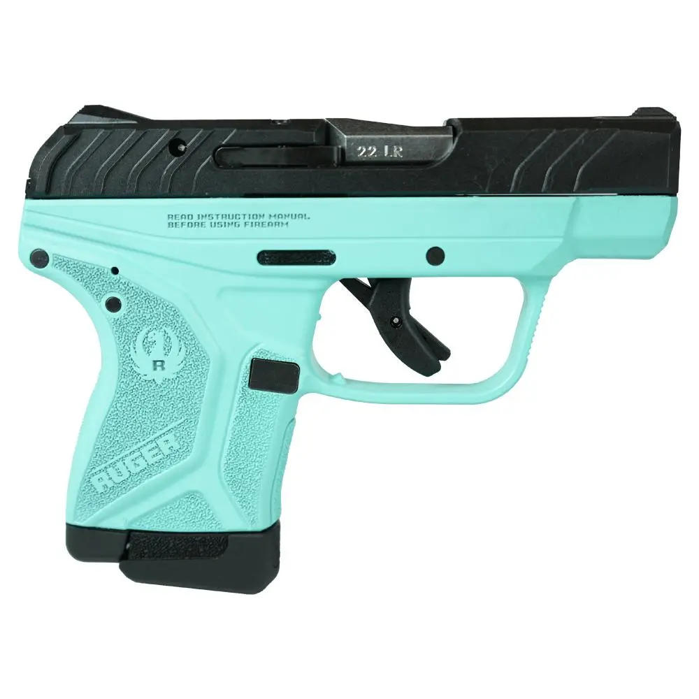 Ruger LCP II Custom "Robin's Egg Blue Frame" Handgun .22 LR 10/rd Magazine 2.75" Barrel Pocket Holster - Ruger
