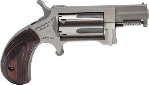 NAA Sidewinder Mini Revolver.22 WMR 1.5" Barrel Red/Black Grip - North American Arms