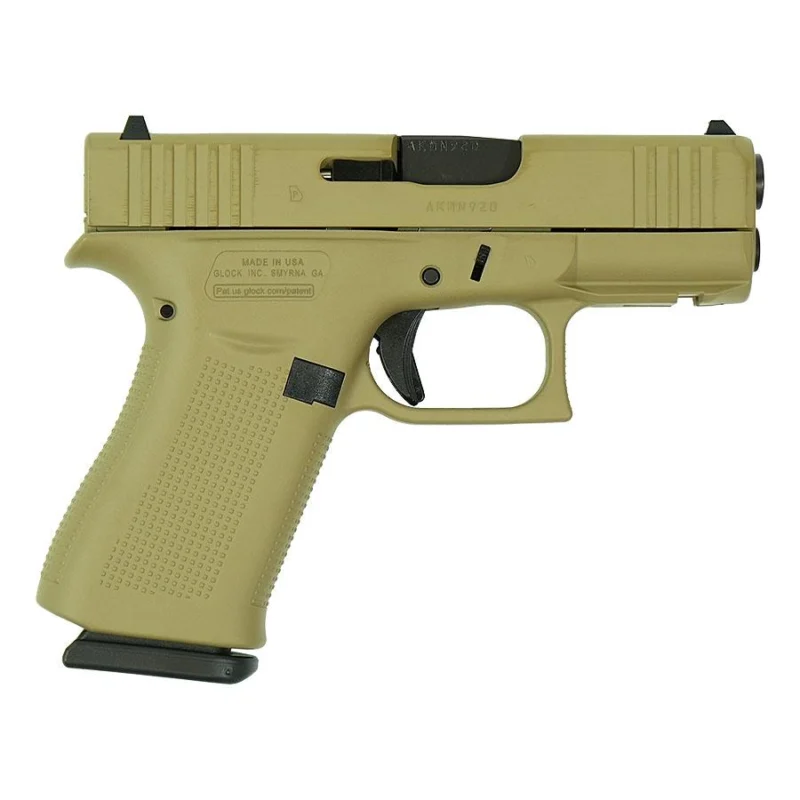 Glock 43X FDE Handgun 9mm Luger 10rd Magazines(2) 3.4" Barrel Accessory Rail USA Made - Glock