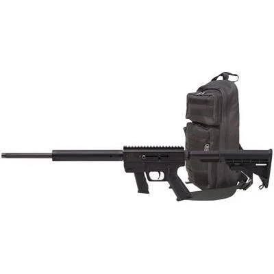 Just Right Carbine Gen3 Safe Takedown Rifle 9mm Luger 10rd Glock Style Magazine 17" Barrel Black 17in Thordsen Stock w/Slingpack