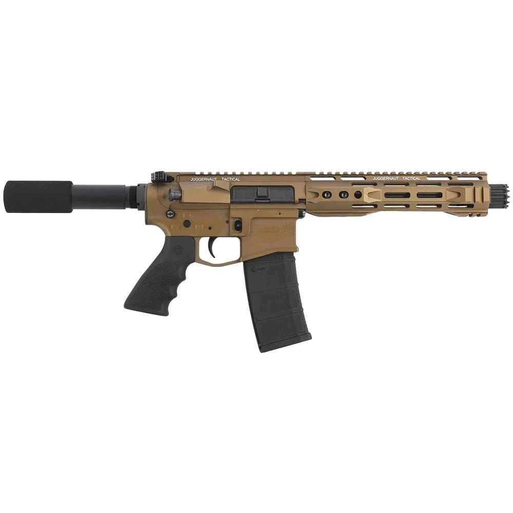 Juggernaut CA Roster AR-15 Handgun 5.56 10rd Magazine 8.5" Barrel Cerakote Burnt Bronze - Juggernaut Tactical