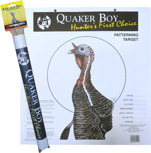 QUAKER BOY PAPER TARGET TURKEY - 20" X 20" ROLLED 10-PACK