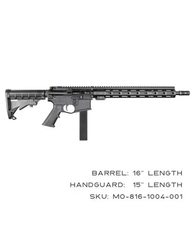 KAK Industry MO-816-1004-001 Complete K15 Rifle 9mm 16" 32+1 Black - KAK Industries