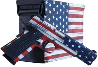 Citadel CITC45FUSAAC 1911-A1 .45 ACP 5" 8+1 US Flag Cerakote w/ Cerakoted Ammo Can - Citadel Firearms
