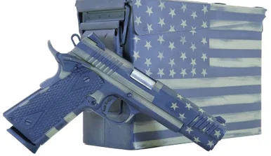 Citadel CITC45FUSBAC 1911-A1 .45 ACP 5" 8+1 US Bazooka Green Flag Cerakote w/ Cerakoted Ammo Can - Citadel