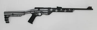 Citadel CIT22LRBLTUSG Trakr .22LR Bolt Action Rifle 18" 5+1 US Flag Grayscale - Citadel