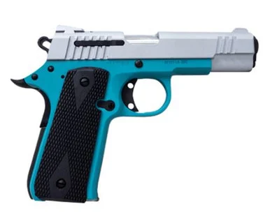 Citadel CIT380TEAL 1911-A1 Baby Citadel .380 ACP 3.75" 7+1 Aztec Teal/Stainless - Citadel