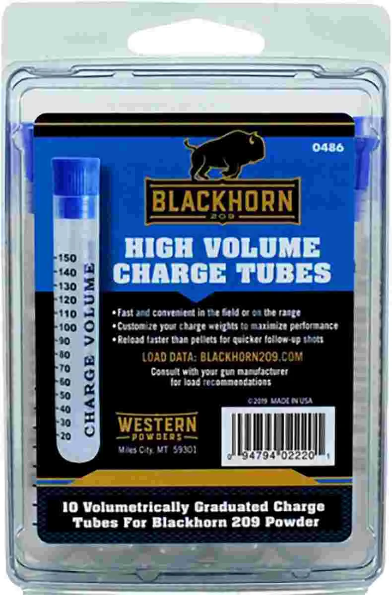 BLACKHORN 209 150 CHARGE TUBES 10 PACK - Hodgdon