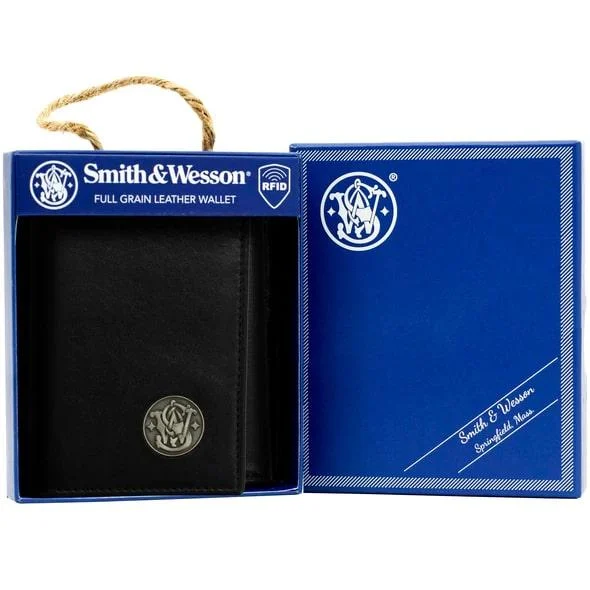 Smith Wesson Tri-Fold Wallet Black