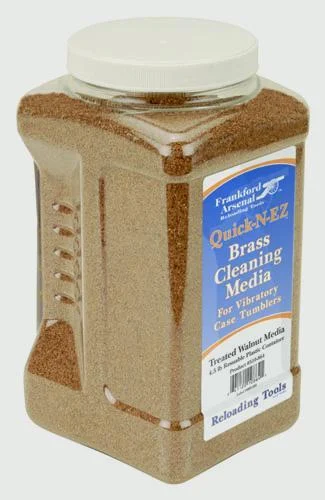 Frankford Arsenal Treated Walnut Hull Media In Reuseable Plastic Container 5 lbs