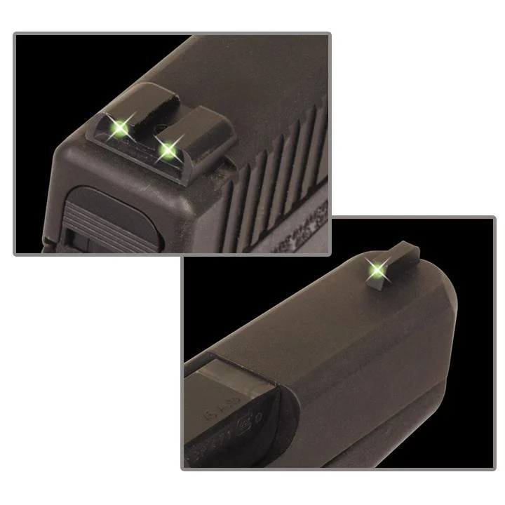 Truglo Tritium Sights Fit Front Rear Sig #6 Front/#8 Rear Front Green/Rear Green