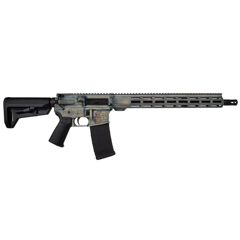 Shark Coast Tactical “Liberty AR Patina” AR-15 Rifle 5.56mm 30rd Magazine 16″ Barrel 15″ MLOK Handguard
