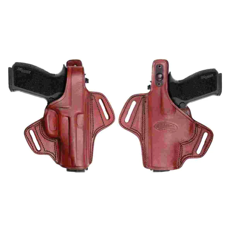 Tagua Gunleather Thumb Break Belt Holster for S&W L Frame 4" Brown Right Hand - Tagua Gunleather