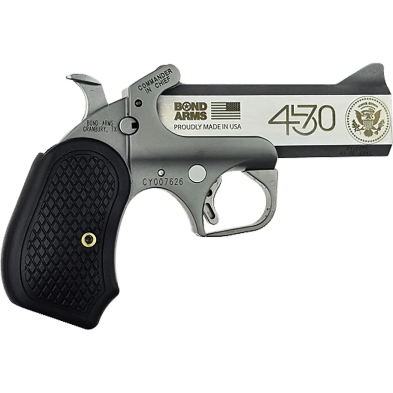 Bond Arms Trump 45-47 'Commander and Chief' Big Bore Handgun .45-70 Single Shot 4.25" Barrel - Bond Arms