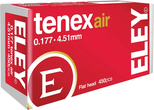 ELEY TENEX AIR PELLETS 177 - 4.51MM 8.2 GRAINS 450-PACK