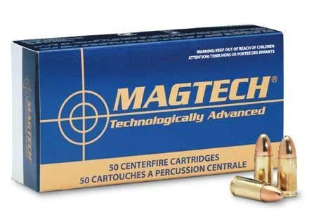 MagTech Handgun Ammunition 9mm Luger 147 gr FMJ 930 fps 50/box - Magtech