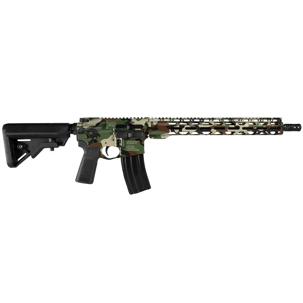 Radical Firearms "Woodland Camo" Mil-Spec NATO Rifle 5.56mm 30rd Magazine(30) 16" Barrel Adjustable Stock - Radical Firearms