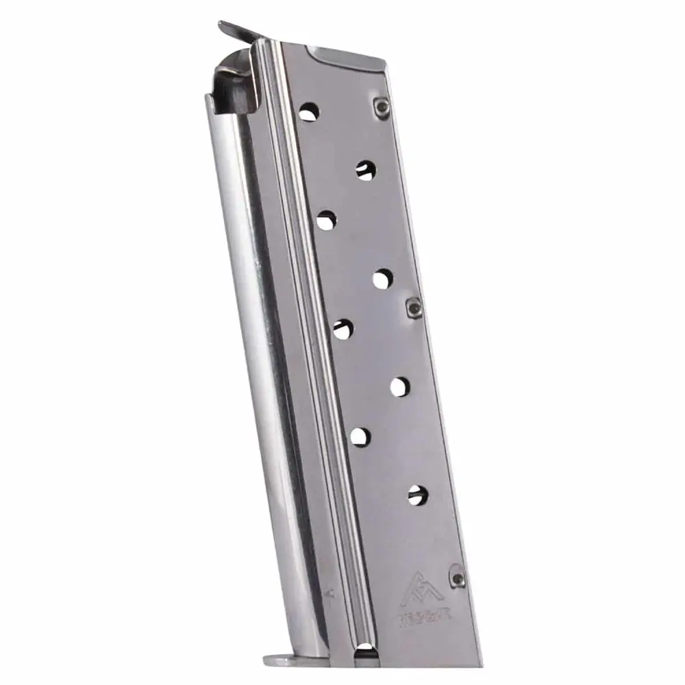 MEC-GAR 1911 Handgun Magazine 9mm Luger HT Nickel 9/rd - Mec-Gar