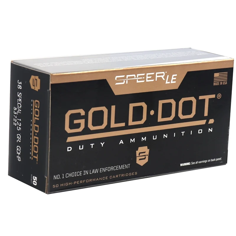 CCI GOLD DOT 38SPL 125GR GDHP - Speer