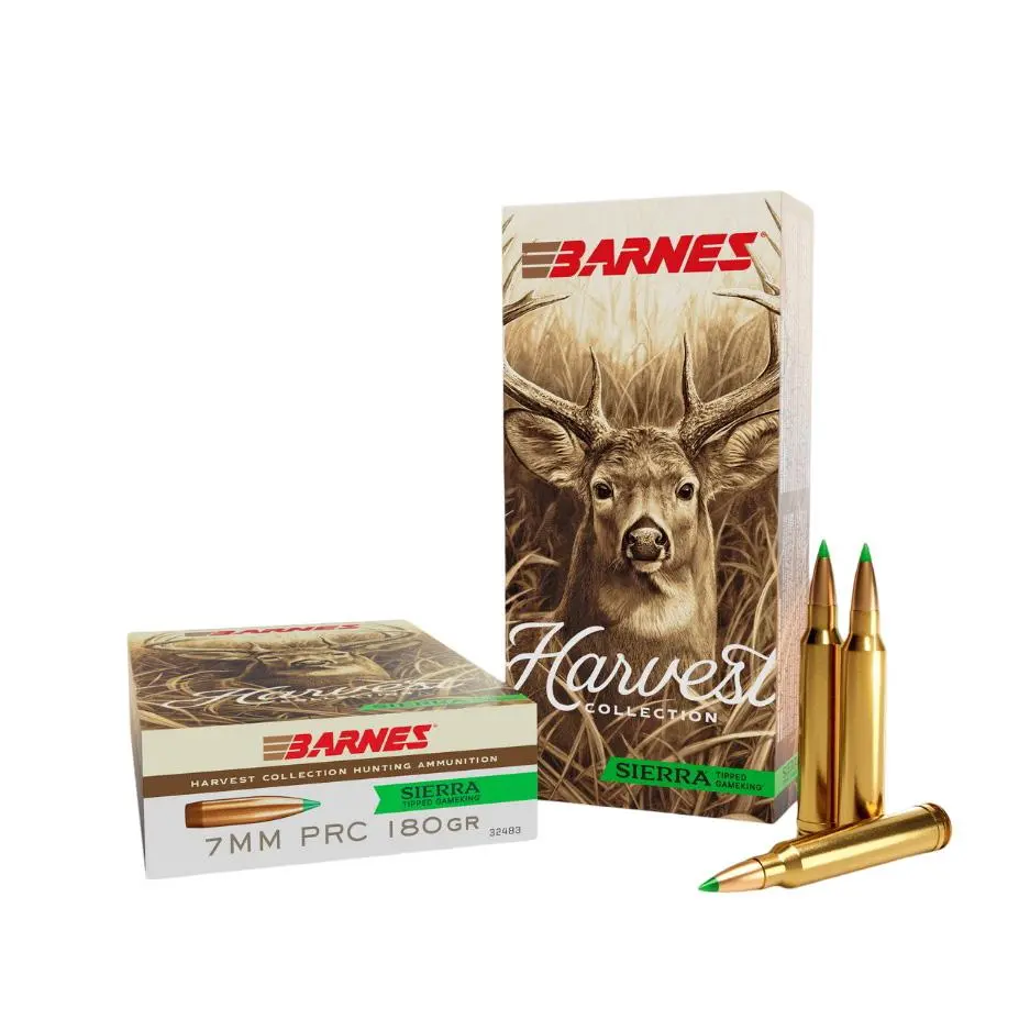 Barnes Harvest Sierra Tipped GameKing Ammunition 7mm PRC 180gr PT 2960 fps 20/ct