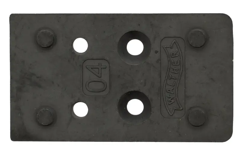Walther Arms 5136212 Optic Plate Black Steel Fits Walther PDP 2.0