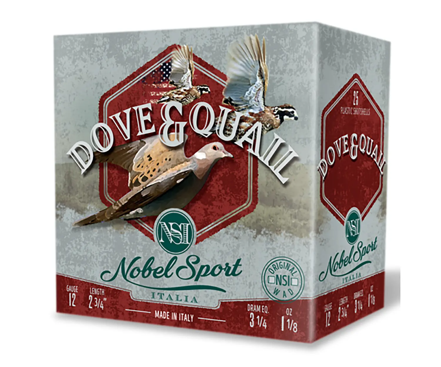 Nobel/Eurosports LLC ANSF1275 Dove & Quail  12Gauge 2.75" 1 1/8oz 7.5Shot 250rds/Box - Nobel Sport