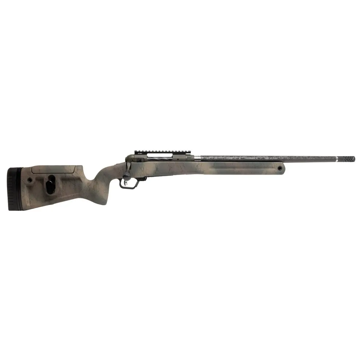 Savage 110 Pro Pursuit Rifle 300 PRC 3rd Capacity 20'' Barrel Earth-tone Camo with Black Web Stock