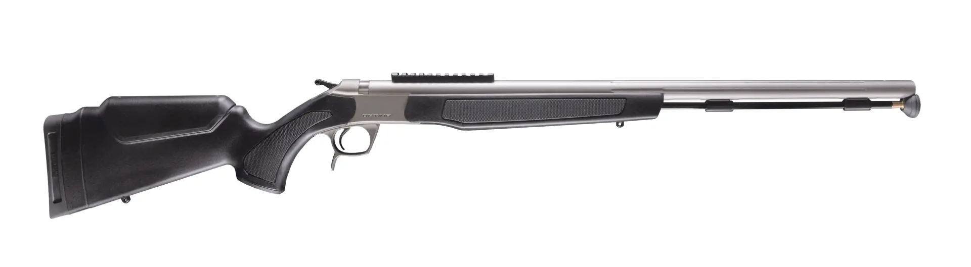CVA OPTIMA .50CAL SS/BLK RAIL