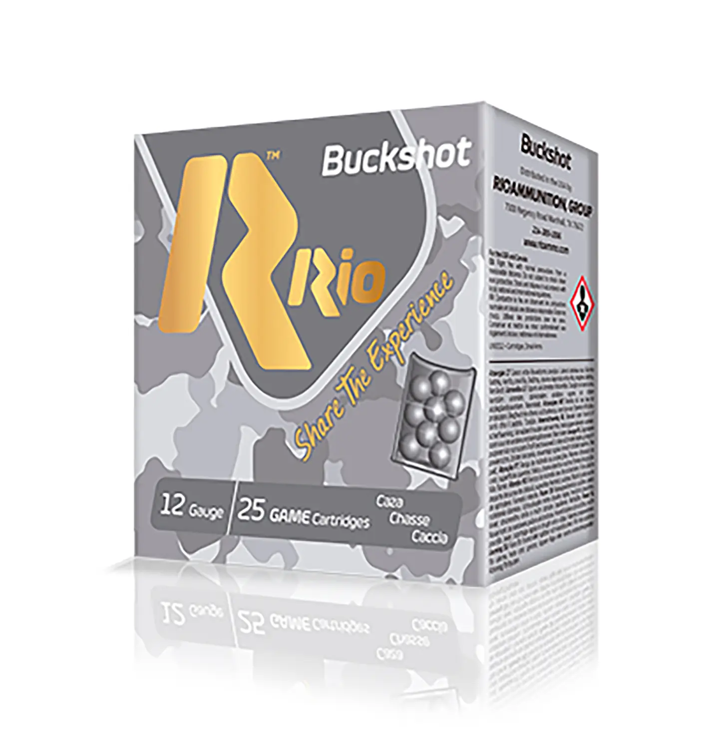 Rio Ammunition RB122725 Royal Buck  12Gauge 2.75" 4Buck Shot 25 Per Box/10 Case - Rio Ammo